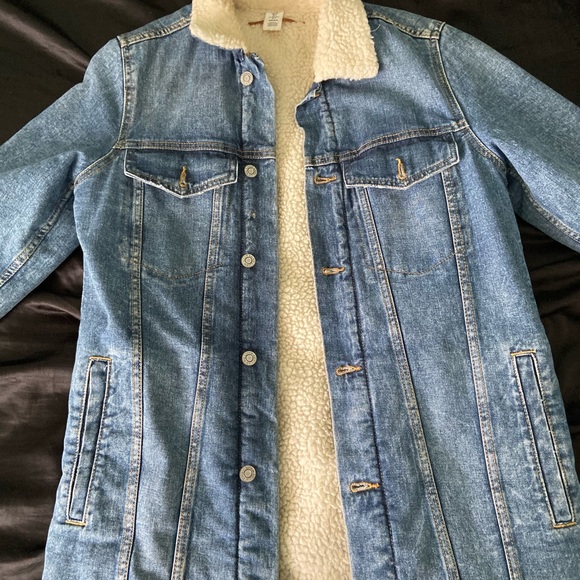 Faux Fur Jean Jacket - Picture 1 of 2